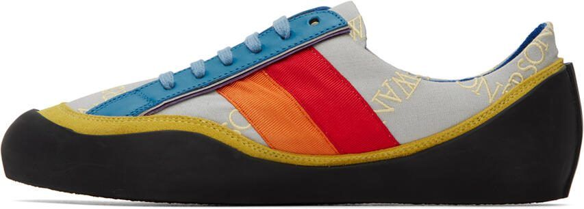 JW Anderson Gray  Multicolor Bubble Sneakers - Picture 4