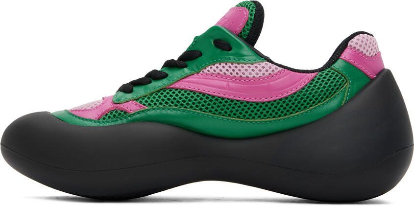 JW Anderson Green  Pink Bumper Hike Sneakers - Picture 3