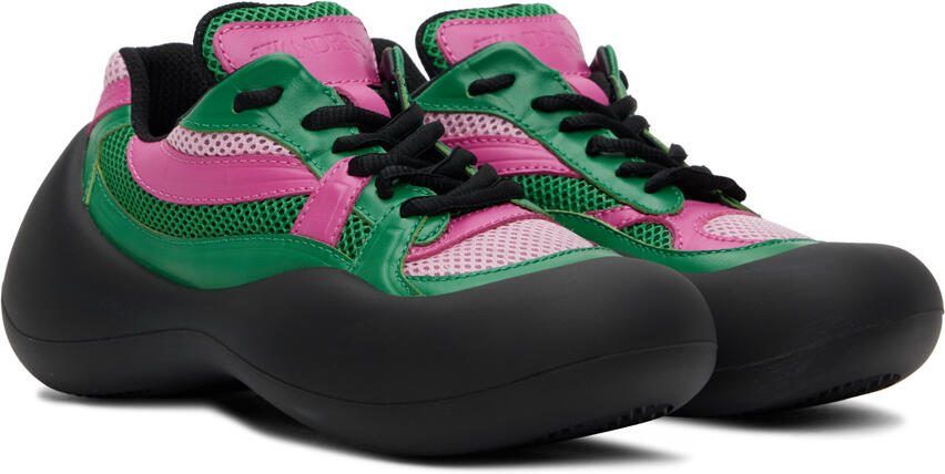 JW Anderson Green  Pink Bumper Hike Sneakers - Picture 2
