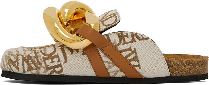 JW Anderson Off-White Chain Loafers - Picture 3