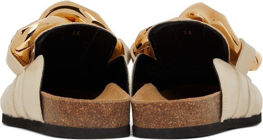 JW Anderson SSENSE Exclusive Beige Chain Loafers - Picture 2