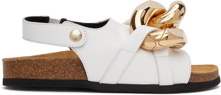 JW Anderson White Chain Sandals