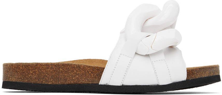 JW Anderson White Chain Slides