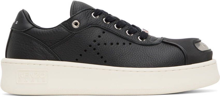 Kenzo Black Paris Hoops Sneakers - Picture 5