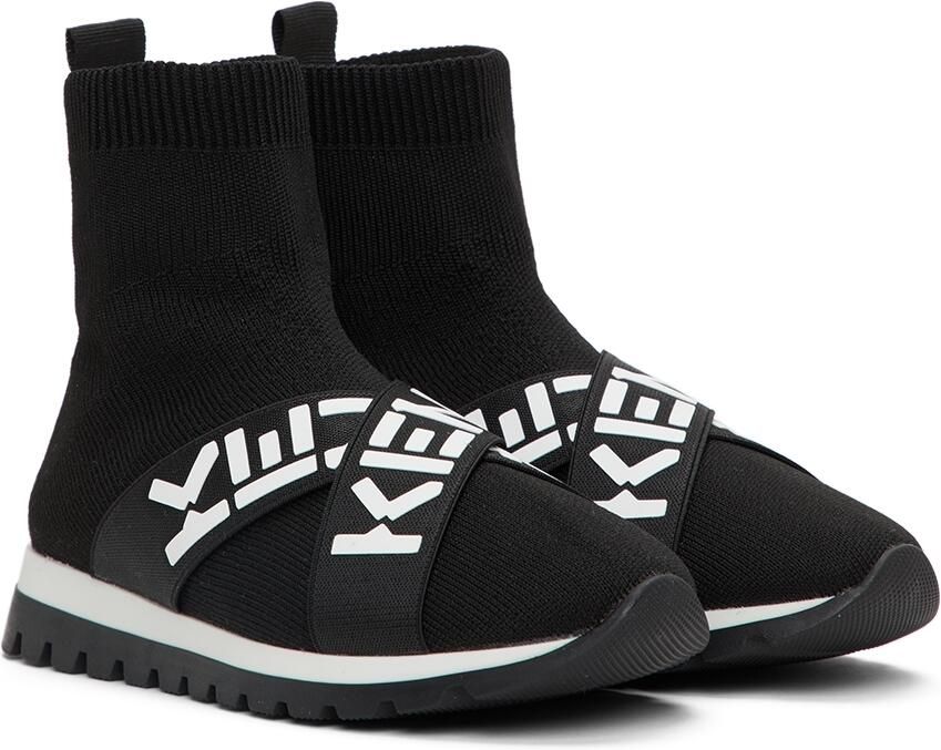 Kenzo Kids Black Sport Trainer Sneakers - Picture 2
