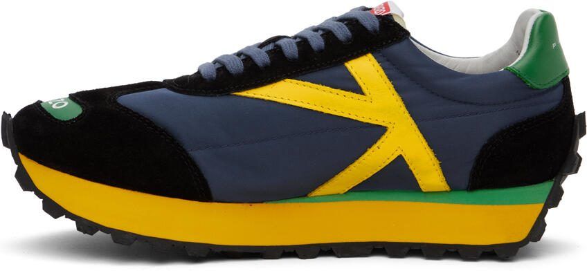 Kenzo Navy Paris Smile Sneakers - Picture 3