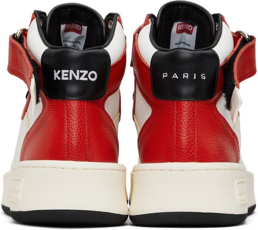 Kenzo Red  White Hoops Trainer Sneakers