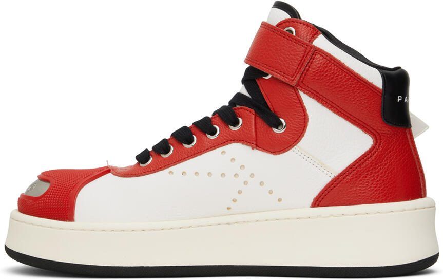 Kenzo Red  White Hoops Trainer Sneakers - Picture 3