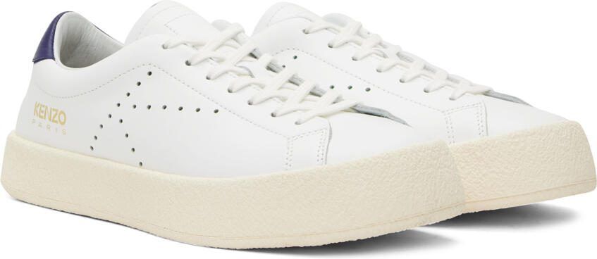 Kenzo White  Navy Swing Sneakers - Picture 2