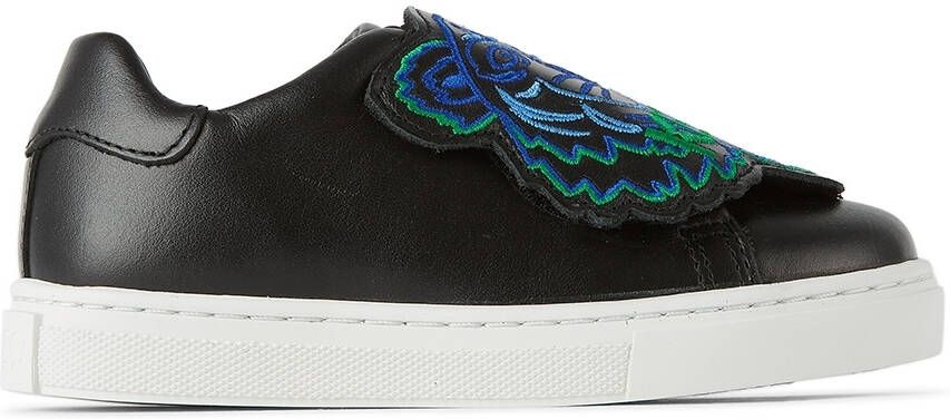Kenzo Kids Black  Green Tiger Sneakers - Picture 4