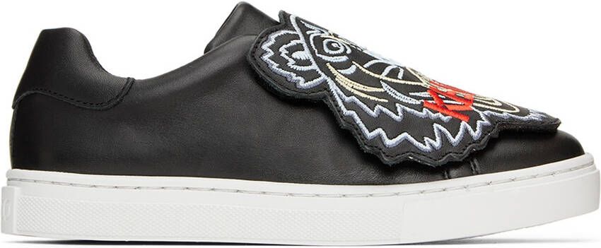Kenzo Kids Black  Red Tiger Sneakers