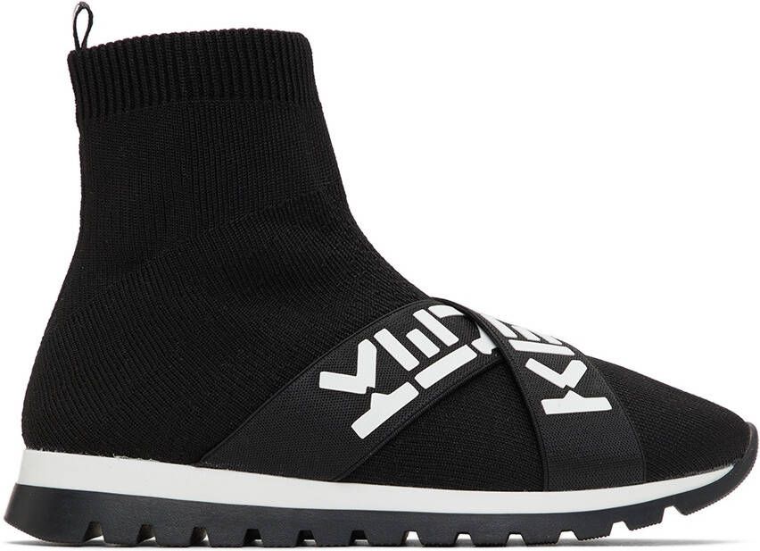 Kenzo Kids Black Sport Trainer Sneakers - Picture 4