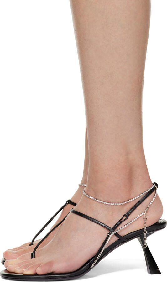 KHAITE Black 'The Linden' Heeled Sandals - Picture 3