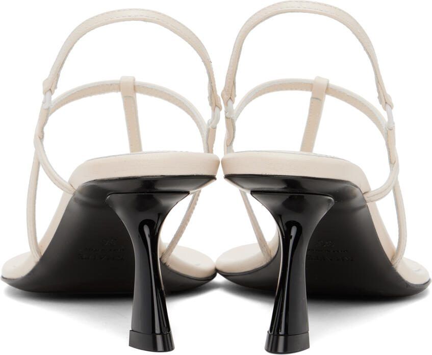KHAITE Off-White 'The Linden' Heeled Sandals