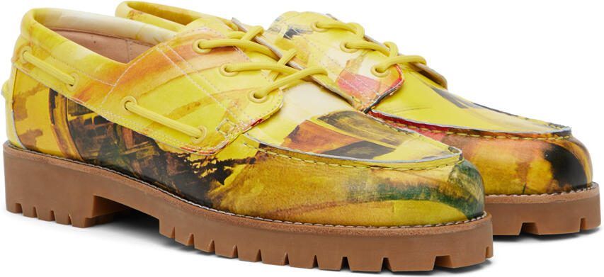 KidSuper Yellow Painted Lug Loafers - Picture 2
