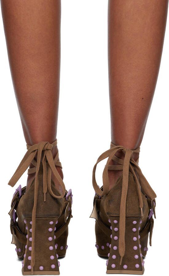 KNWLS Tan Precious Heels - Picture 2