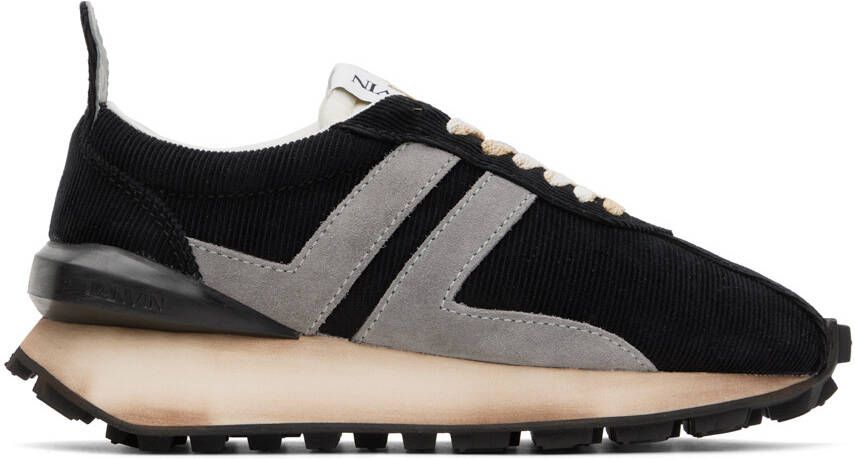 Lanvin Black  Gray Bumper Sneakers