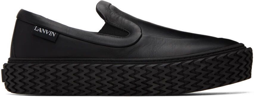 Lanvin Black Curbies Slip-On Sneakers - Picture 4