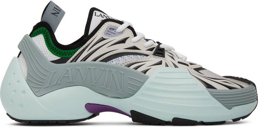 Lanvin Blue  Gray Flash-X Sneakers