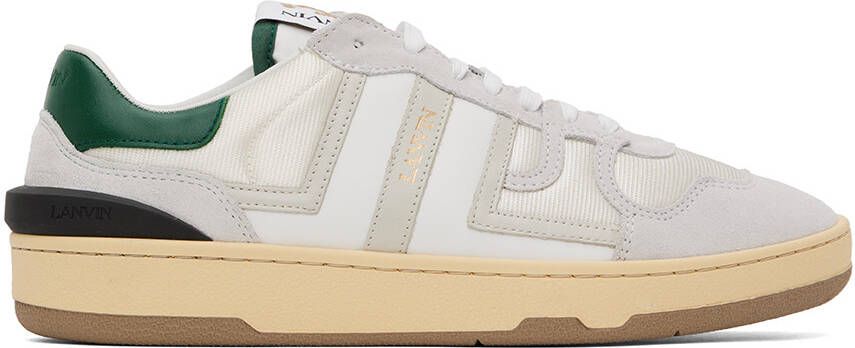 Lanvin Gray  Green Clay Sneakers - Picture 5
