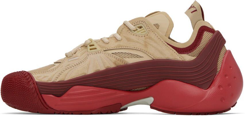 Lanvin Beige  Red Flash-X Sneakers - Picture 3