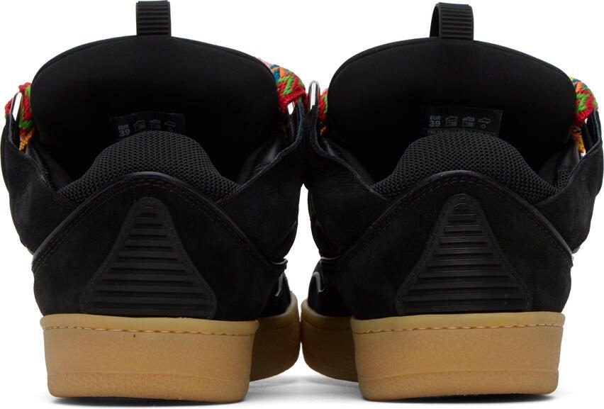 Lanvin Black Curb Sneakers - Picture 2