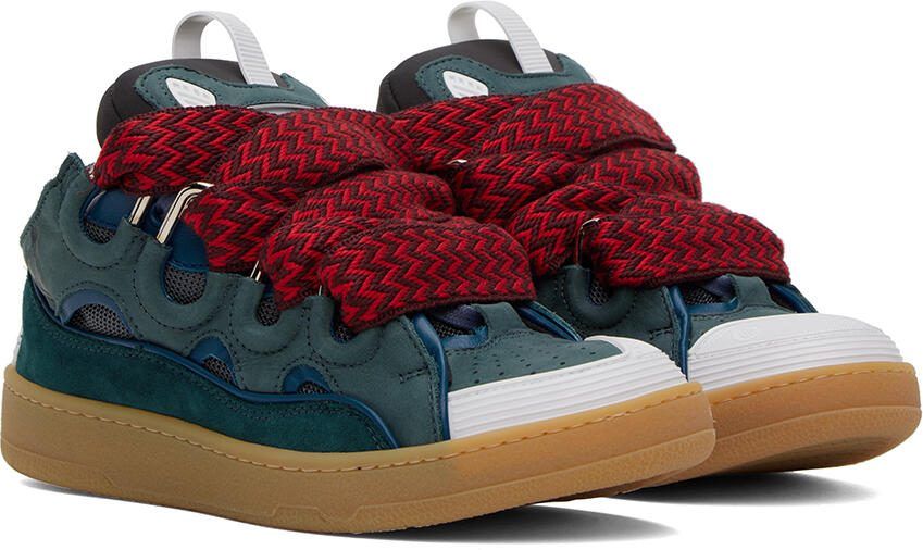 Lanvin Blue Curb Sneakers - Picture 2