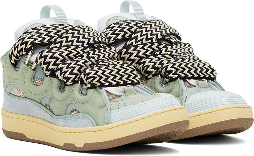 Lanvin Blue Curb Sneakers - Picture 2