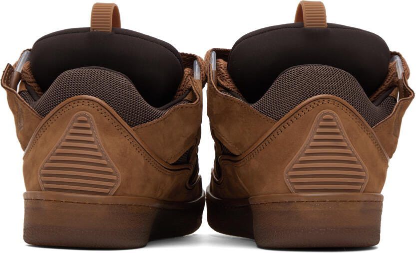Lanvin Brown Curb Sneakers - Picture 3