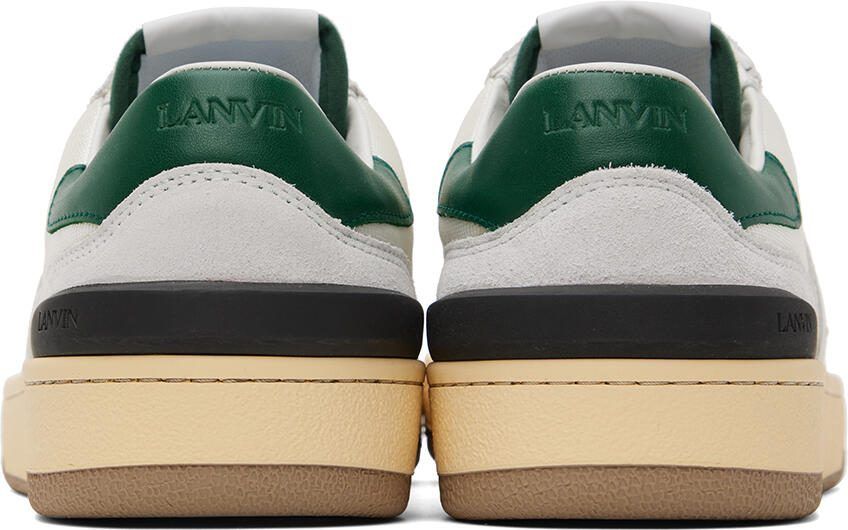 Lanvin Gray  Green Clay Sneakers