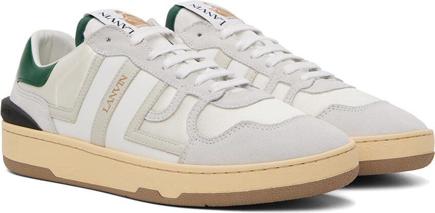 Lanvin Gray  Green Clay Sneakers - Picture 2