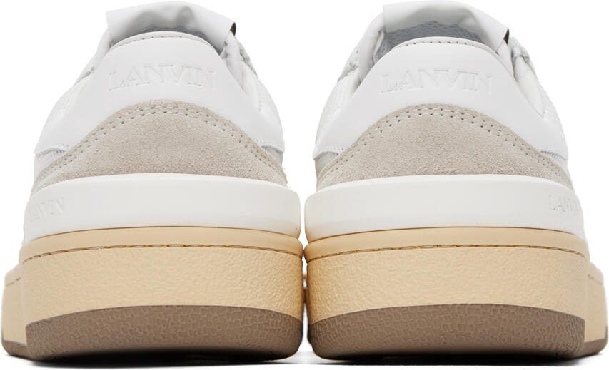Lanvin Gray  White Clay Sneakers - Picture 6