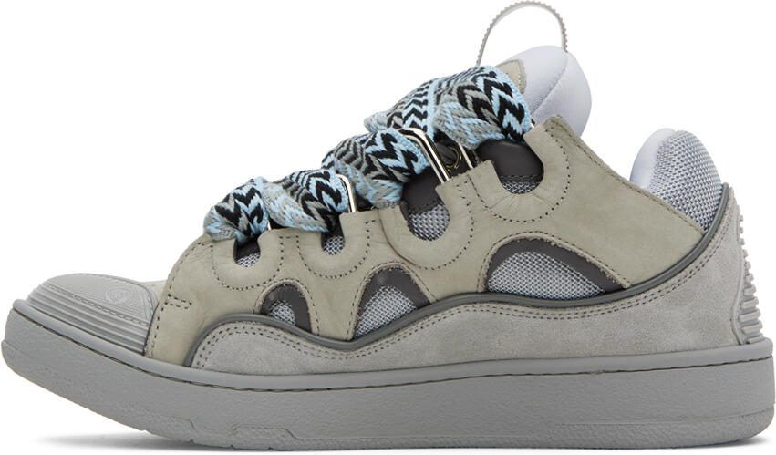 Lanvin Gray Curb Sneakers - Picture 2