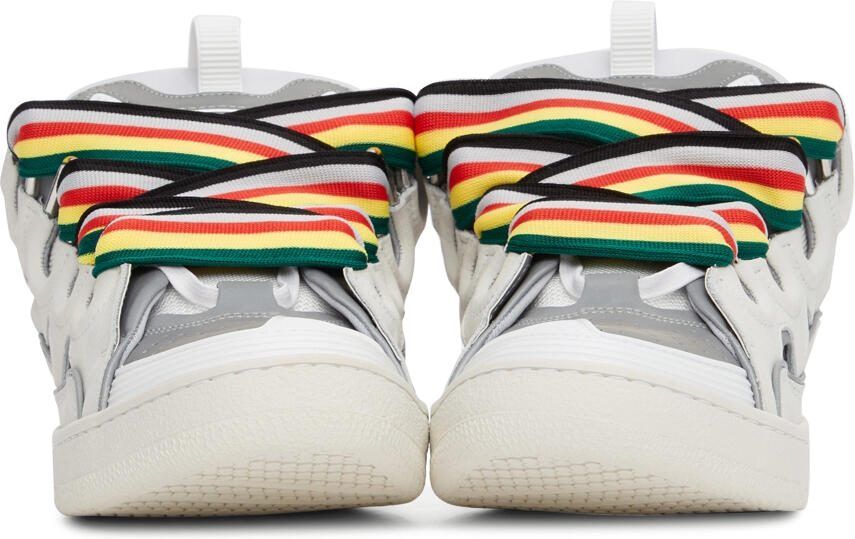 Lanvin Off-White  Grey Curb Sneakers - Picture 2