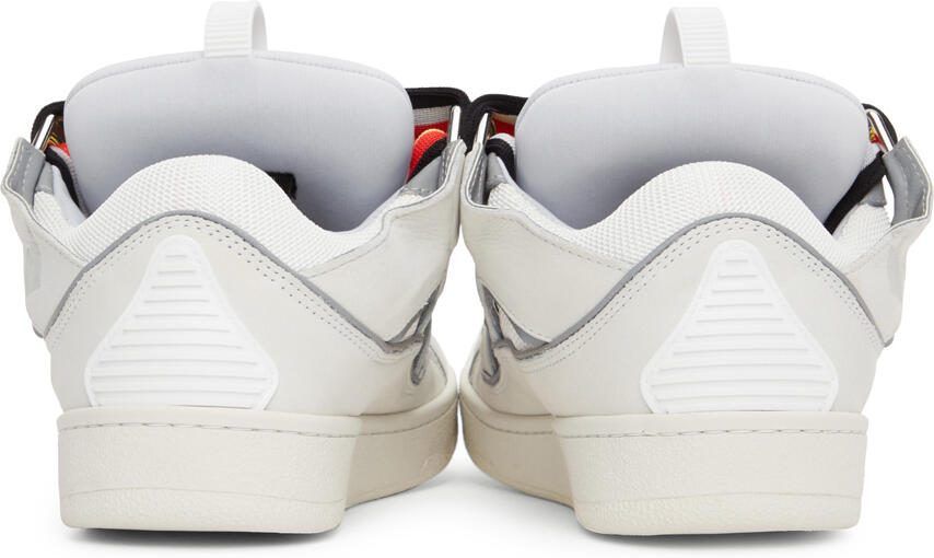 Lanvin Off-White  Grey Curb Sneakers - Picture 3