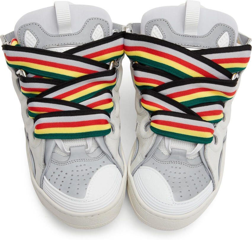 Lanvin Off-White  Grey Curb Sneakers