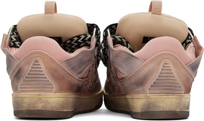 Lanvin Pink Curb Sneakers - Picture 3