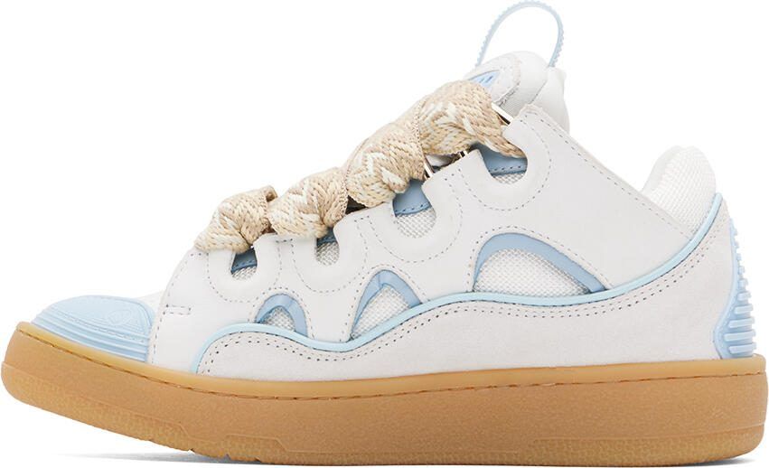 Lanvin SSENSE Exclusive Blue  Gray Curb Sneakers - Picture 2