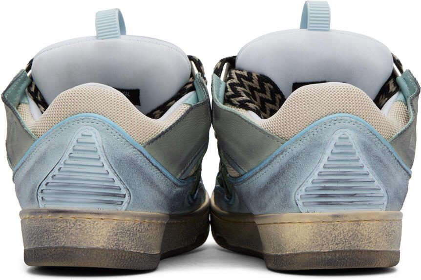 Lanvin SSENSE Exclusive Blue Curb Sneakers
