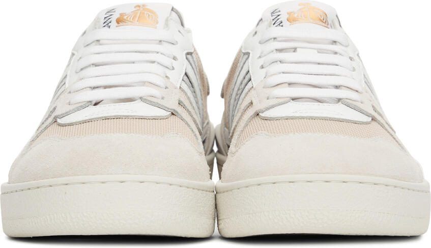 Lanvin Taupe Clay Sneakers - Picture 3