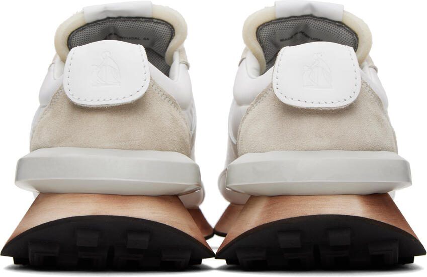 Lanvin White  Beige Bumpr Sneakers