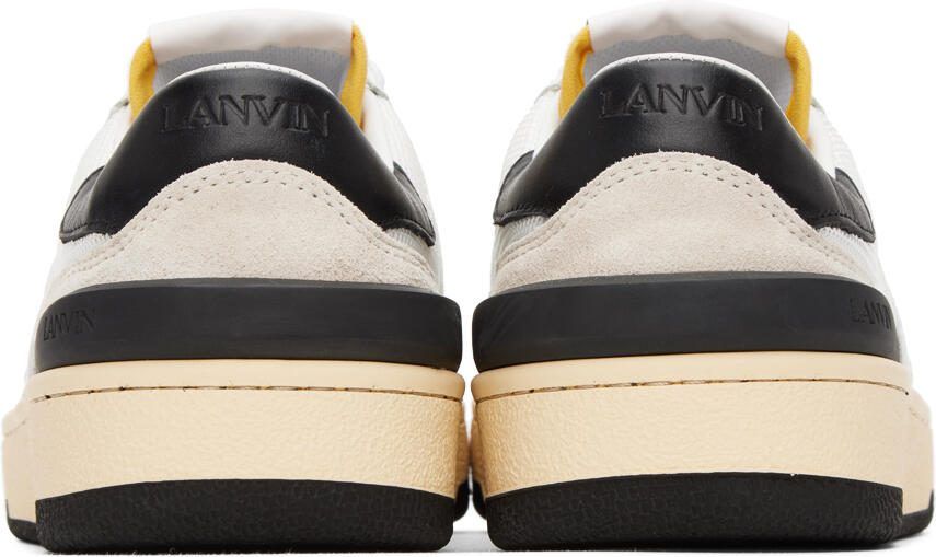 Lanvin White  Black Clay Sneakers - Picture 8