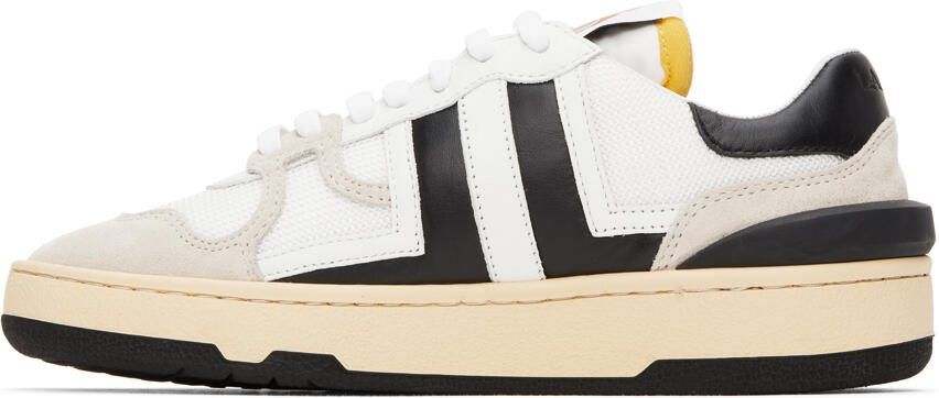 Lanvin White  Black Clay Sneakers - Picture 5