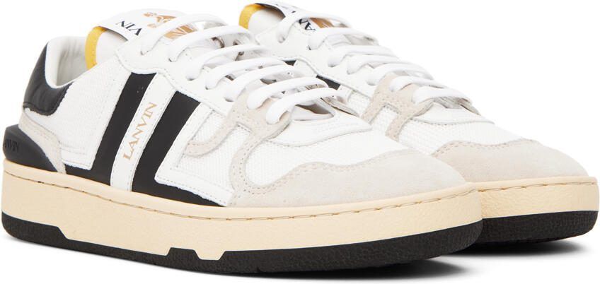 Lanvin White  Black Clay Sneakers - Picture 2