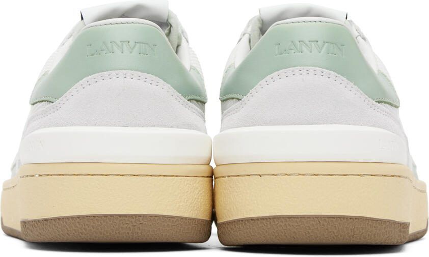 Lanvin White  Green Clay Sneakers