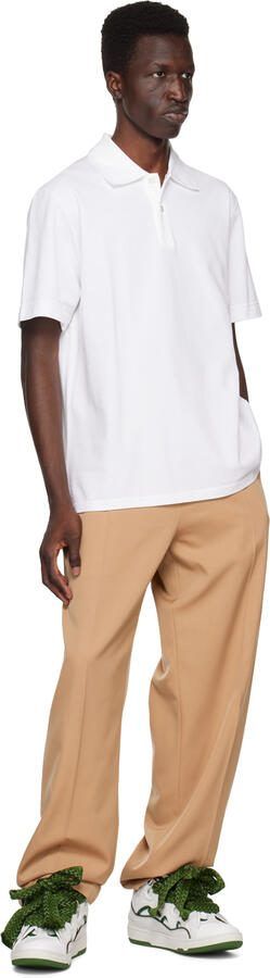 Lanvin White  Green Curb Sneakers - Picture 4