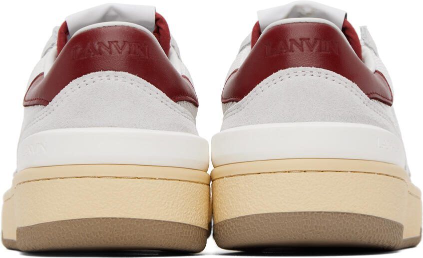 Lanvin White  Red Clay Sneakers