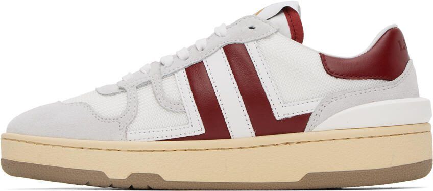 Lanvin White  Red Clay Sneakers - Picture 3