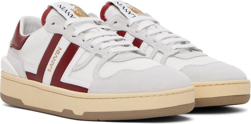 Lanvin White  Red Clay Sneakers - Picture 2