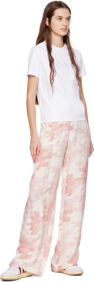 Lanvin White  Red Clay Sneakers - Picture 4